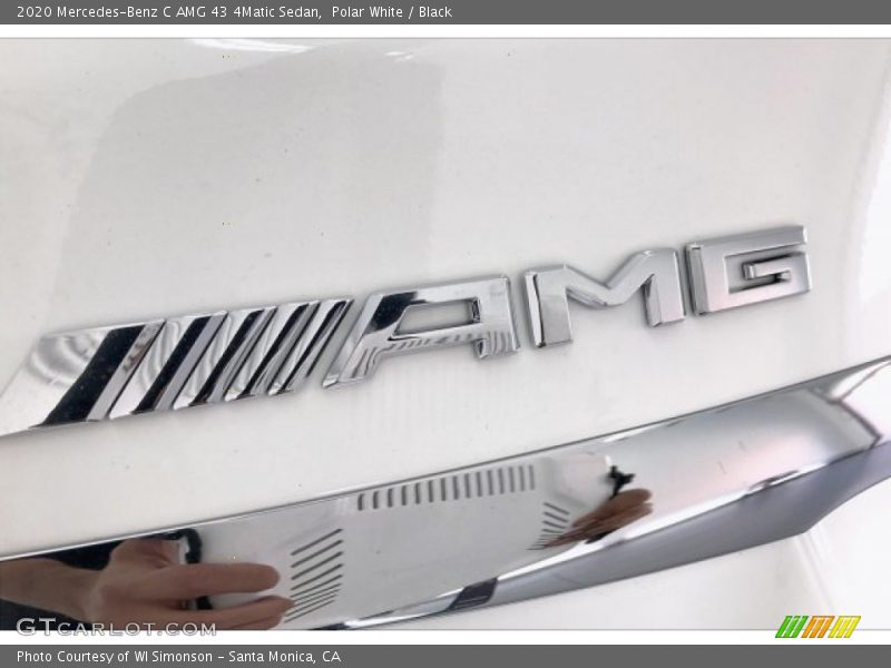 Polar White / Black 2020 Mercedes-Benz C AMG 43 4Matic Sedan