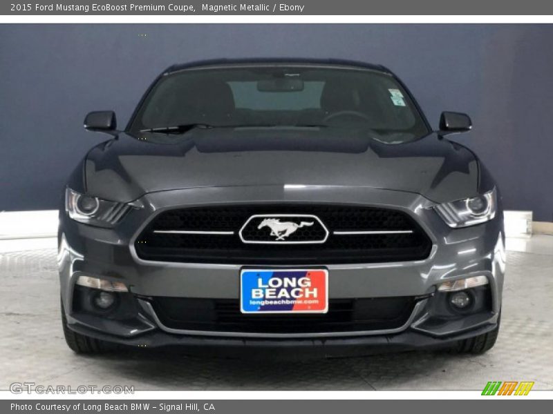 Magnetic Metallic / Ebony 2015 Ford Mustang EcoBoost Premium Coupe