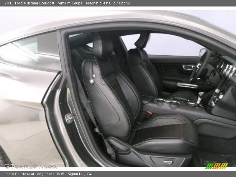 Magnetic Metallic / Ebony 2015 Ford Mustang EcoBoost Premium Coupe