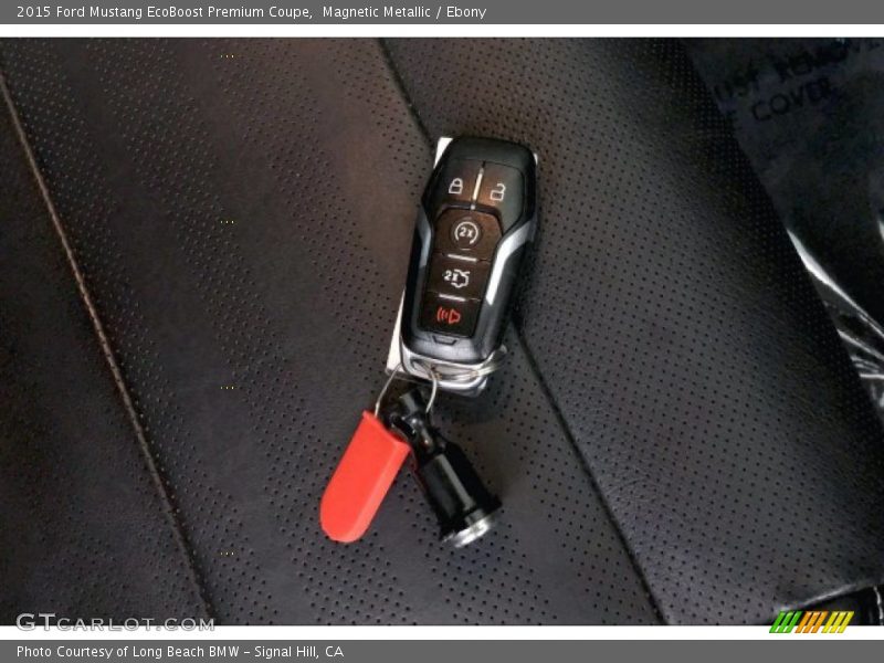Magnetic Metallic / Ebony 2015 Ford Mustang EcoBoost Premium Coupe