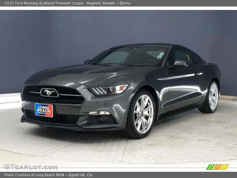 Magnetic Metallic / Ebony 2015 Ford Mustang EcoBoost Premium Coupe