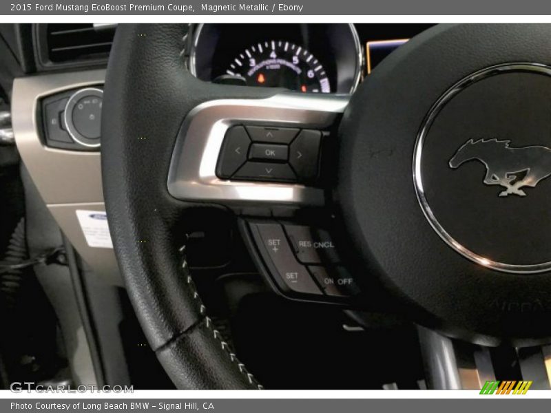 Magnetic Metallic / Ebony 2015 Ford Mustang EcoBoost Premium Coupe
