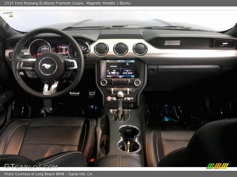 Magnetic Metallic / Ebony 2015 Ford Mustang EcoBoost Premium Coupe