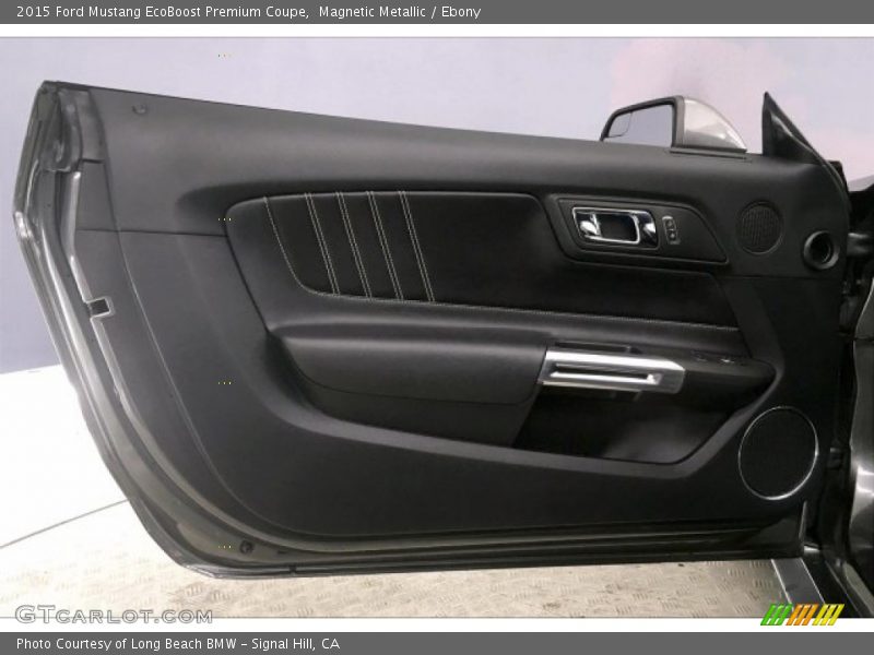 Magnetic Metallic / Ebony 2015 Ford Mustang EcoBoost Premium Coupe