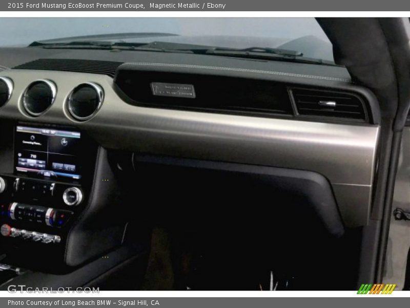 Magnetic Metallic / Ebony 2015 Ford Mustang EcoBoost Premium Coupe