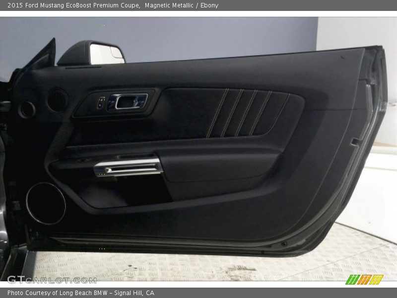 Magnetic Metallic / Ebony 2015 Ford Mustang EcoBoost Premium Coupe
