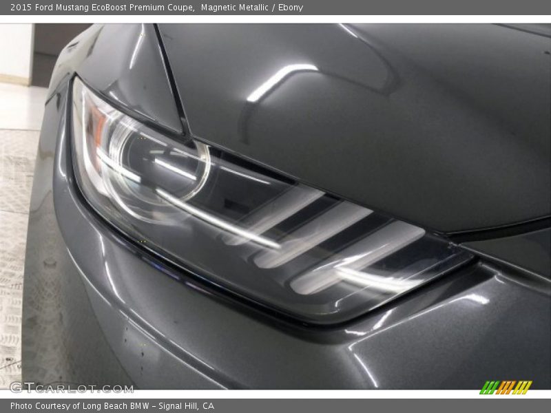 Magnetic Metallic / Ebony 2015 Ford Mustang EcoBoost Premium Coupe