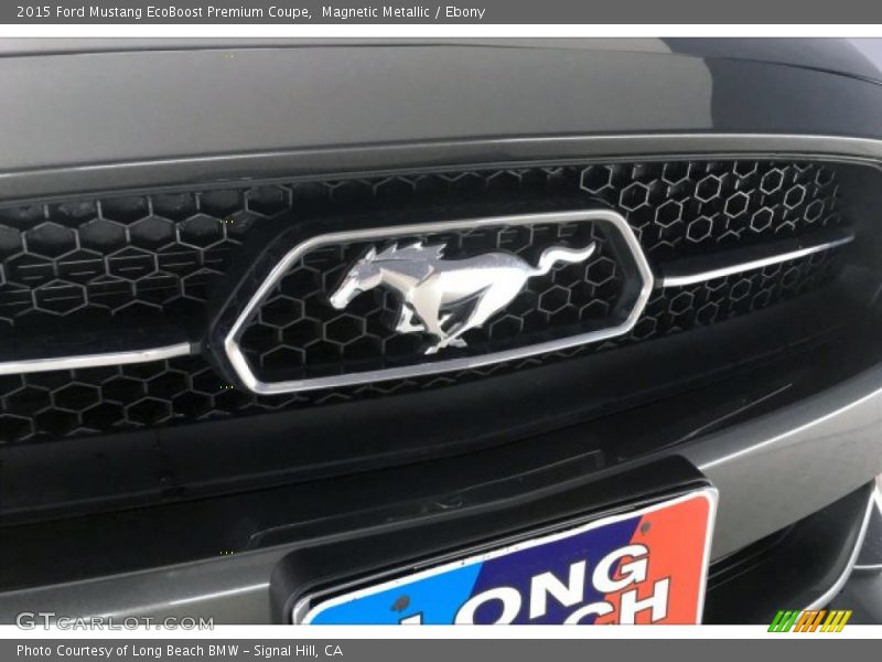 Magnetic Metallic / Ebony 2015 Ford Mustang EcoBoost Premium Coupe