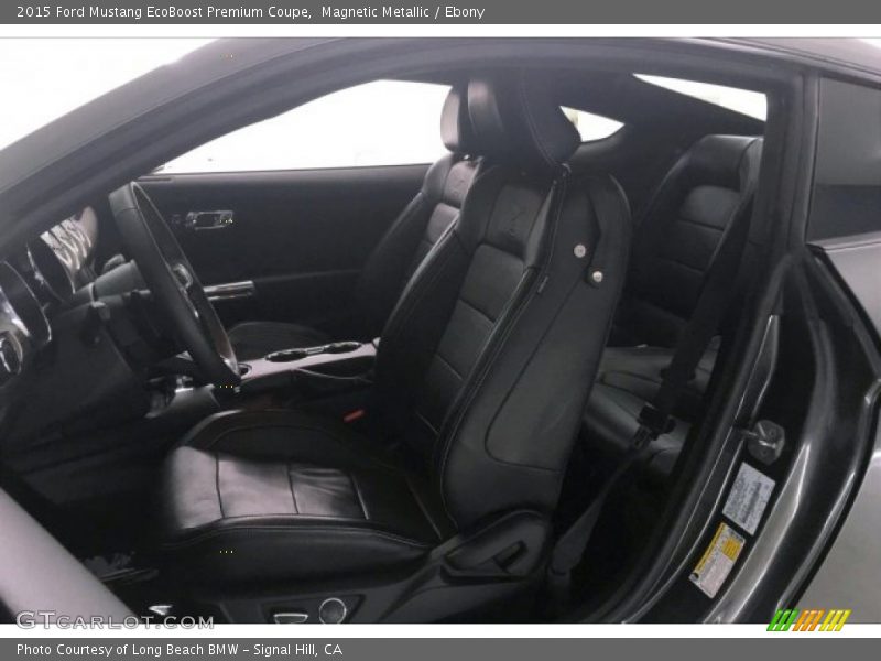 Magnetic Metallic / Ebony 2015 Ford Mustang EcoBoost Premium Coupe