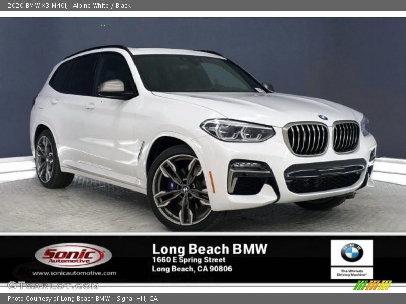 Alpine White / Black 2020 BMW X3 M40i