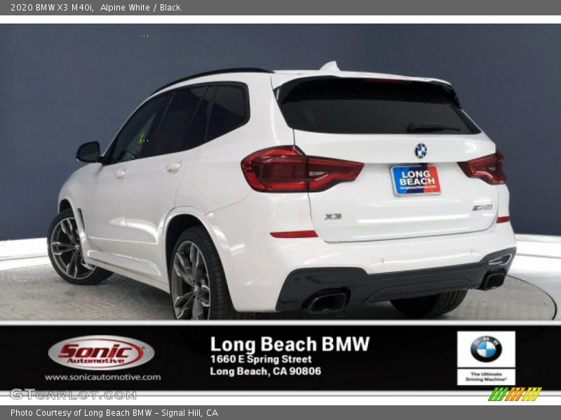 Alpine White / Black 2020 BMW X3 M40i