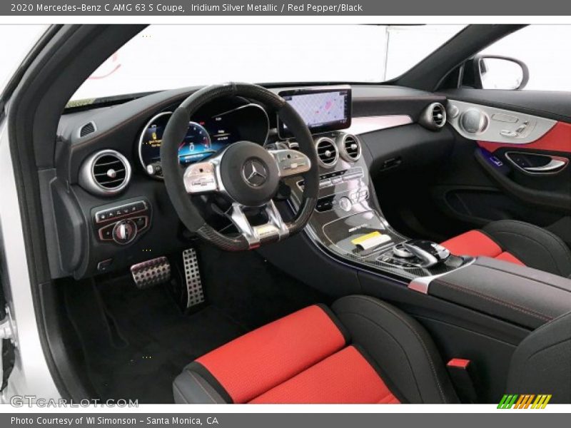  2020 C AMG 63 S Coupe Red Pepper/Black Interior