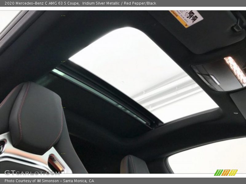 Sunroof of 2020 C AMG 63 S Coupe