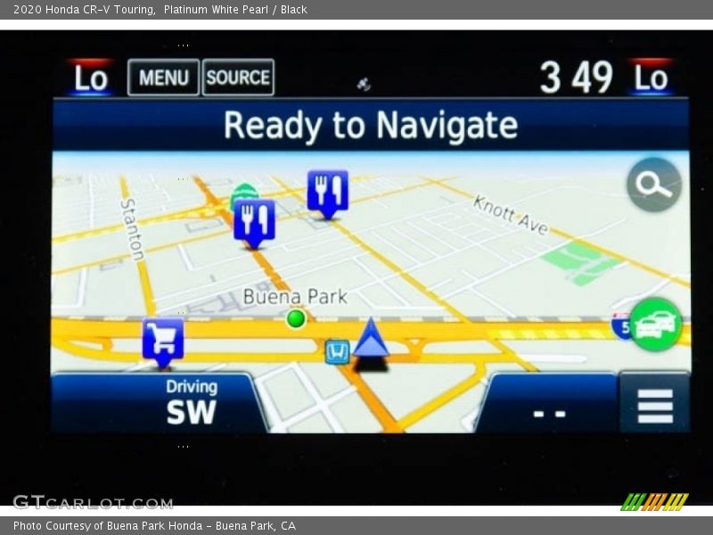 Platinum White Pearl / Black 2020 Honda CR-V Touring