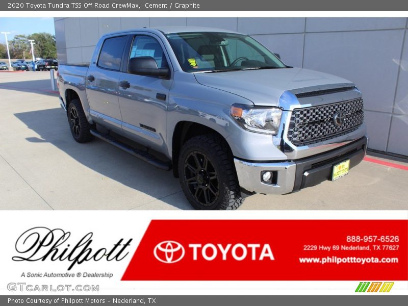 Cement / Graphite 2020 Toyota Tundra TSS Off Road CrewMax