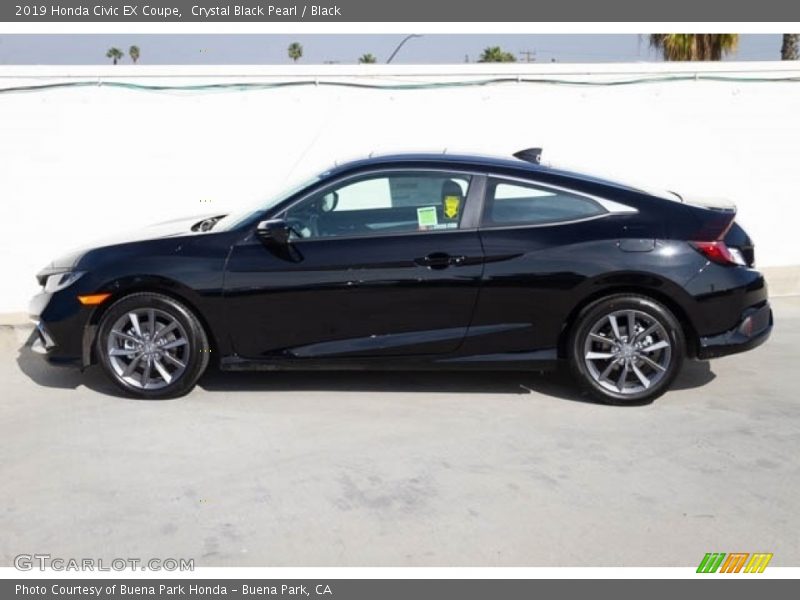 Crystal Black Pearl / Black 2019 Honda Civic EX Coupe