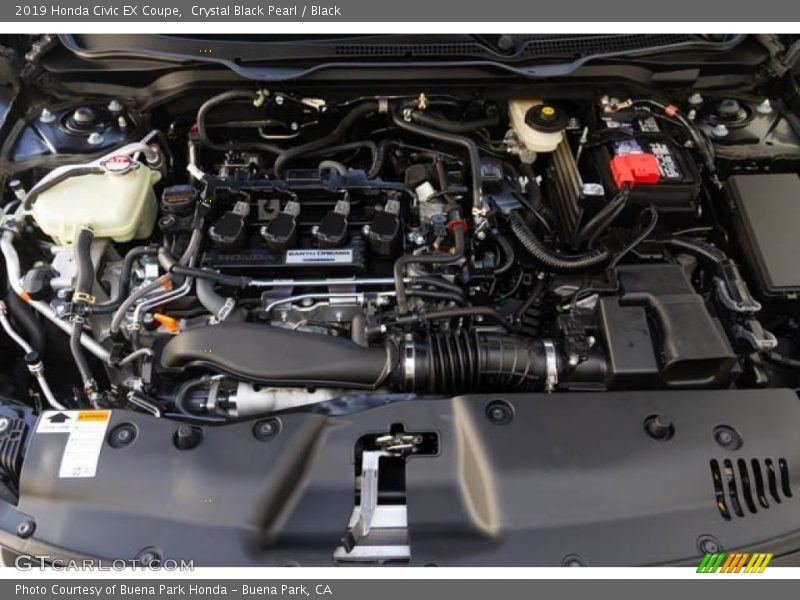 Crystal Black Pearl / Black 2019 Honda Civic EX Coupe