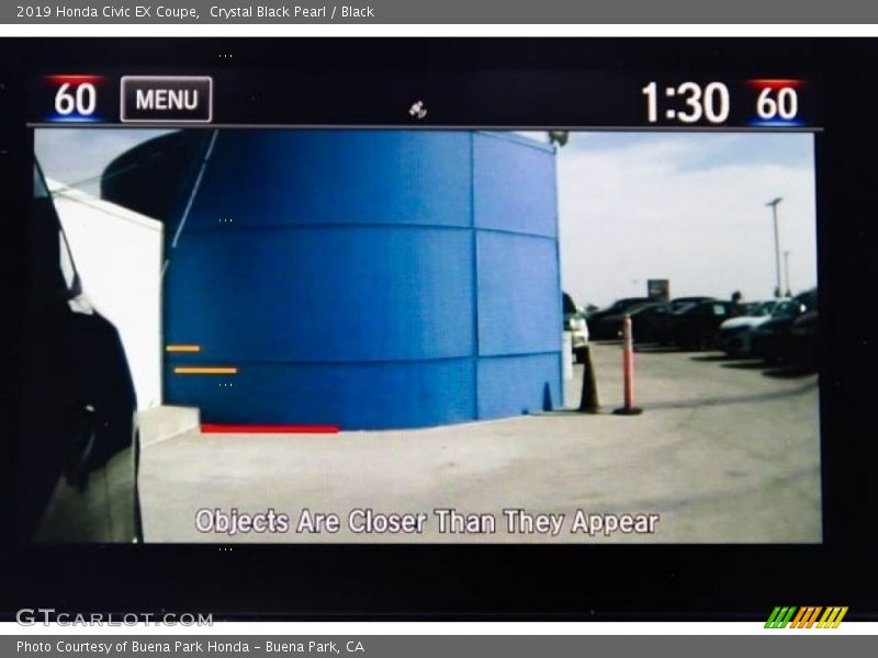 Crystal Black Pearl / Black 2019 Honda Civic EX Coupe
