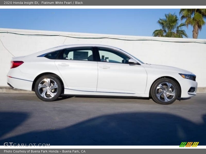 Platinum White Pearl / Black 2020 Honda Insight EX