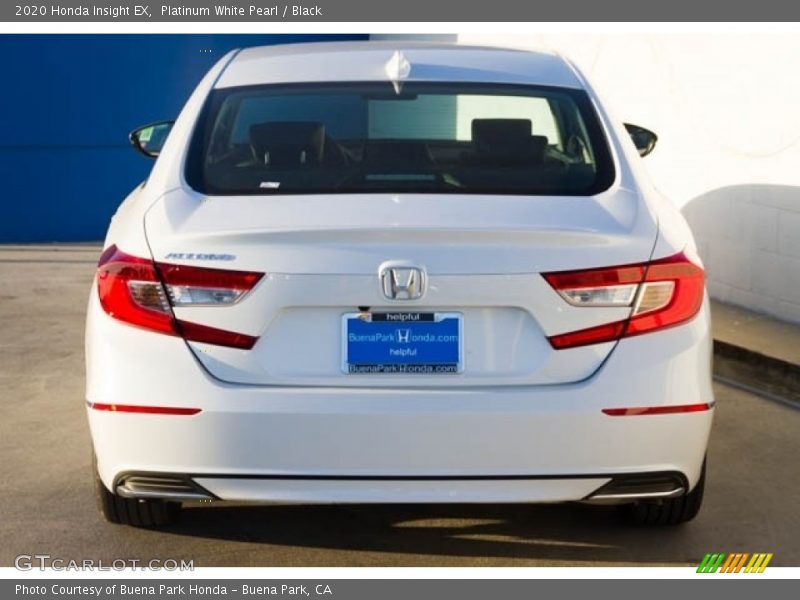Platinum White Pearl / Black 2020 Honda Insight EX