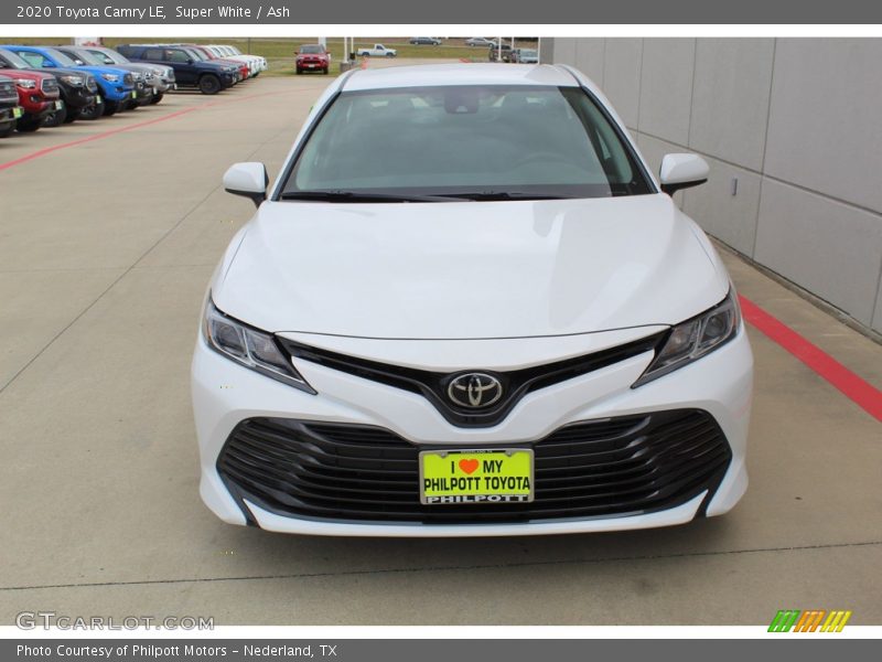 Super White / Ash 2020 Toyota Camry LE