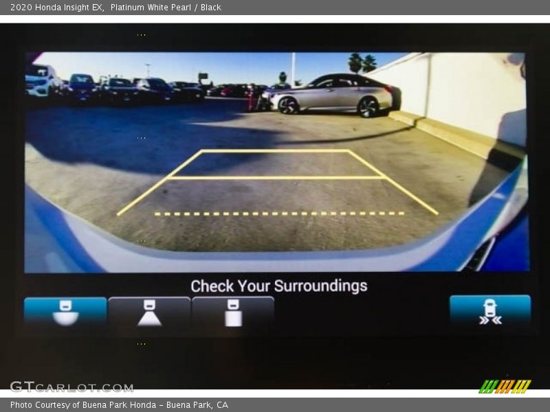 Platinum White Pearl / Black 2020 Honda Insight EX