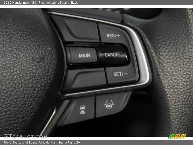 Platinum White Pearl / Black 2020 Honda Insight EX