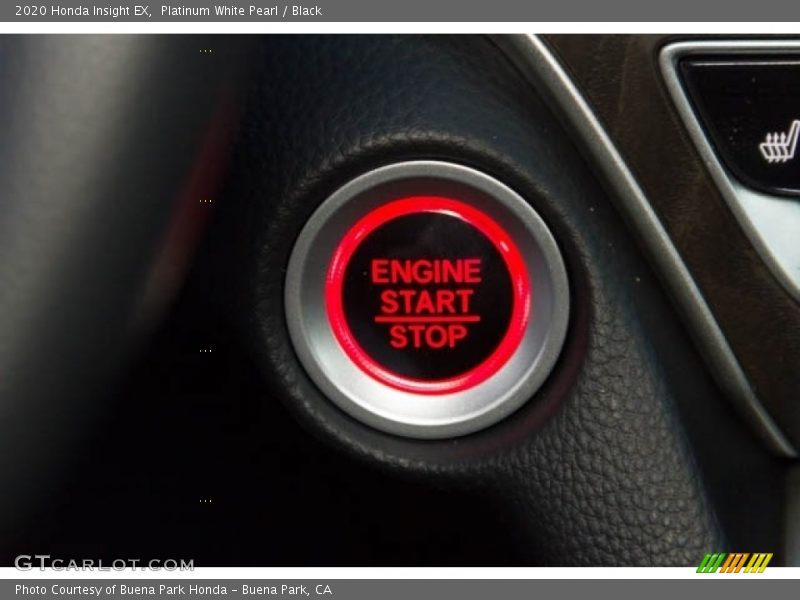 Platinum White Pearl / Black 2020 Honda Insight EX