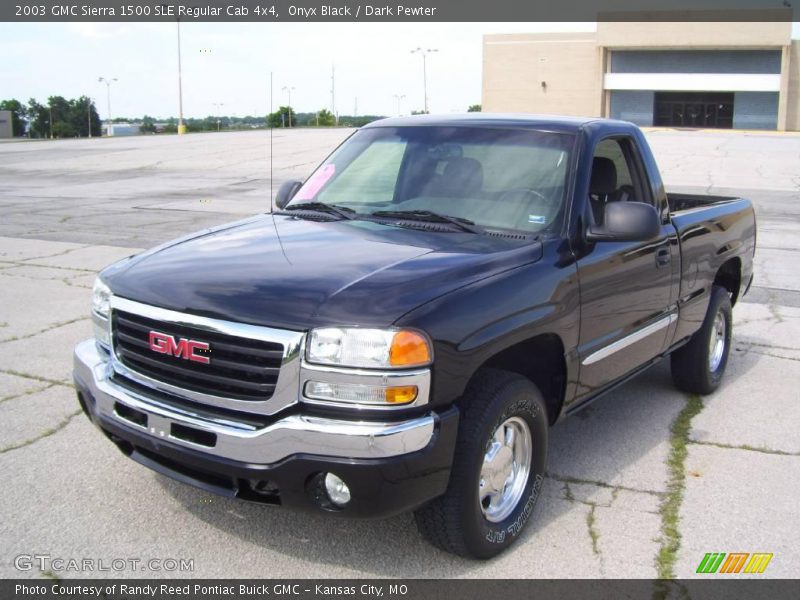 Onyx Black / Dark Pewter 2003 GMC Sierra 1500 SLE Regular Cab 4x4