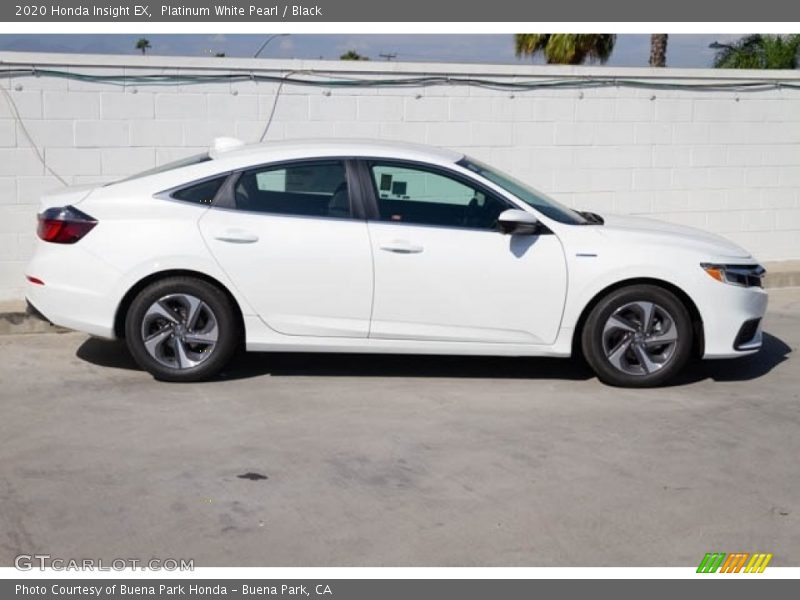 Platinum White Pearl / Black 2020 Honda Insight EX