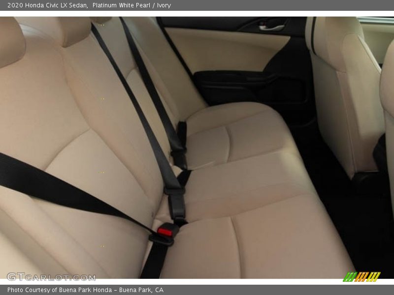 Platinum White Pearl / Ivory 2020 Honda Civic LX Sedan