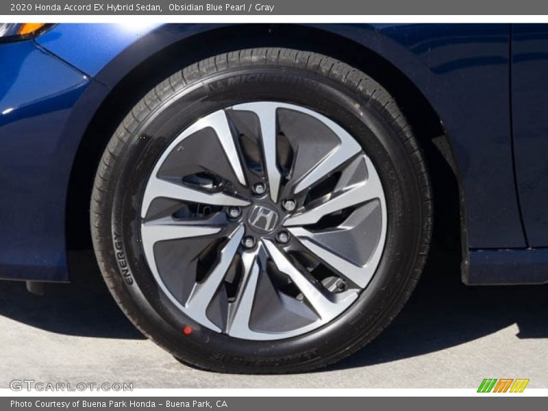 Obsidian Blue Pearl / Gray 2020 Honda Accord EX Hybrid Sedan