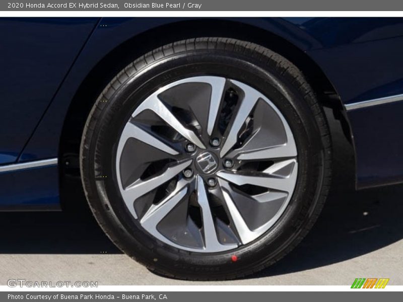 Obsidian Blue Pearl / Gray 2020 Honda Accord EX Hybrid Sedan
