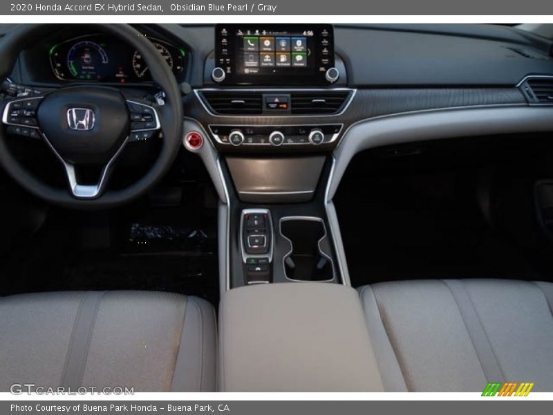 Obsidian Blue Pearl / Gray 2020 Honda Accord EX Hybrid Sedan