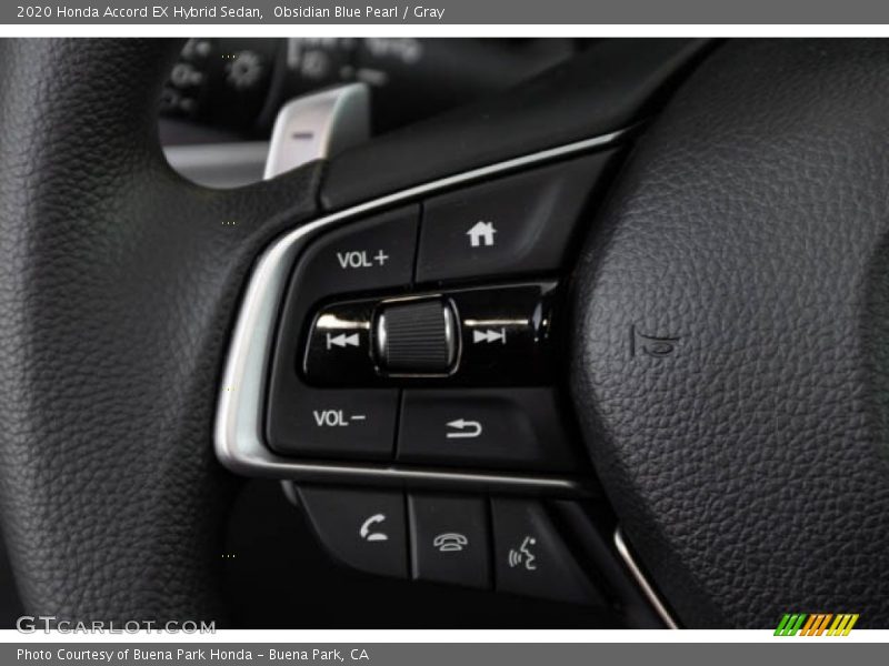 Obsidian Blue Pearl / Gray 2020 Honda Accord EX Hybrid Sedan