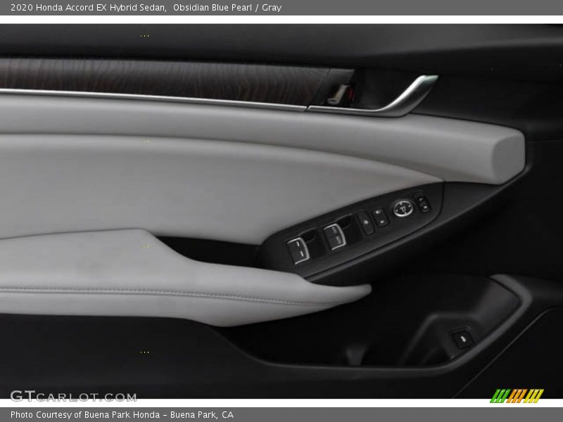 Obsidian Blue Pearl / Gray 2020 Honda Accord EX Hybrid Sedan