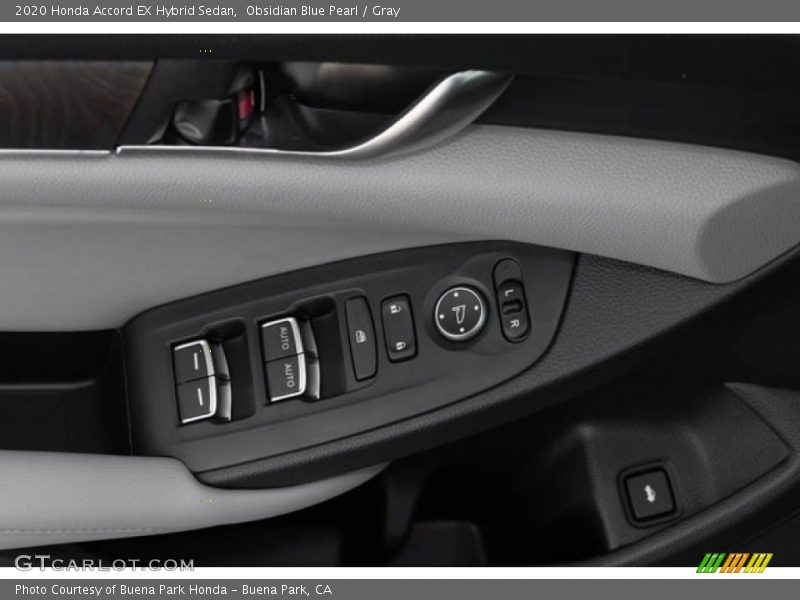 Obsidian Blue Pearl / Gray 2020 Honda Accord EX Hybrid Sedan