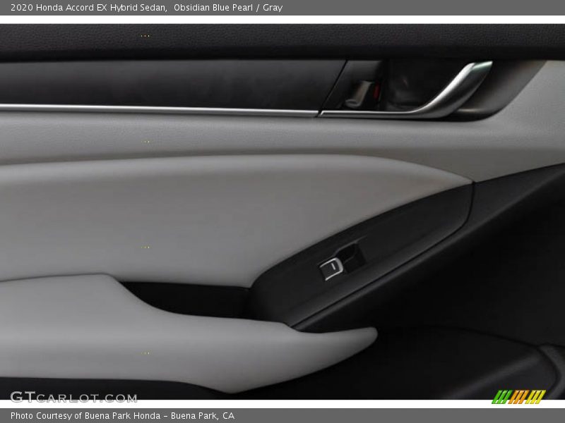 Obsidian Blue Pearl / Gray 2020 Honda Accord EX Hybrid Sedan