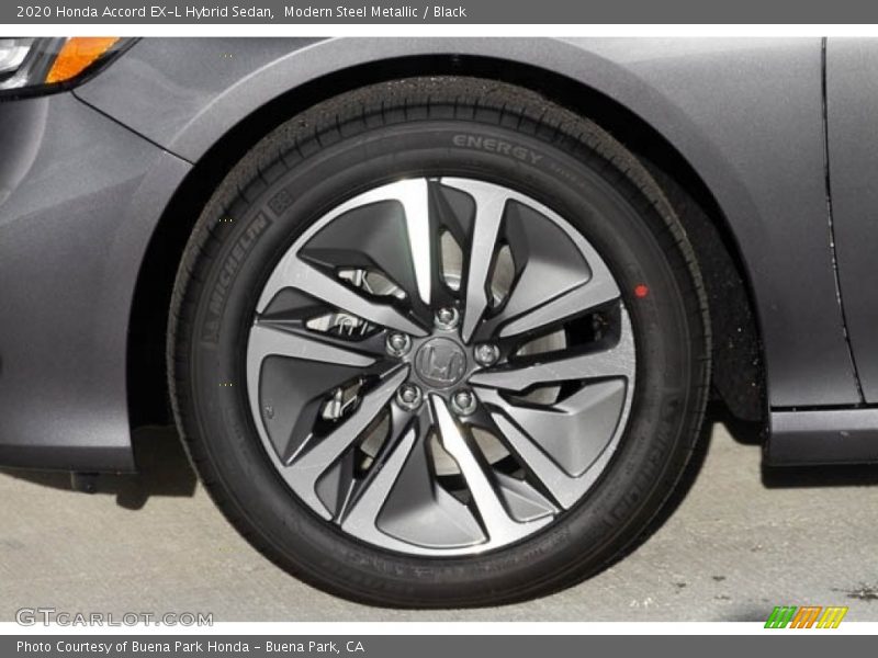 Modern Steel Metallic / Black 2020 Honda Accord EX-L Hybrid Sedan