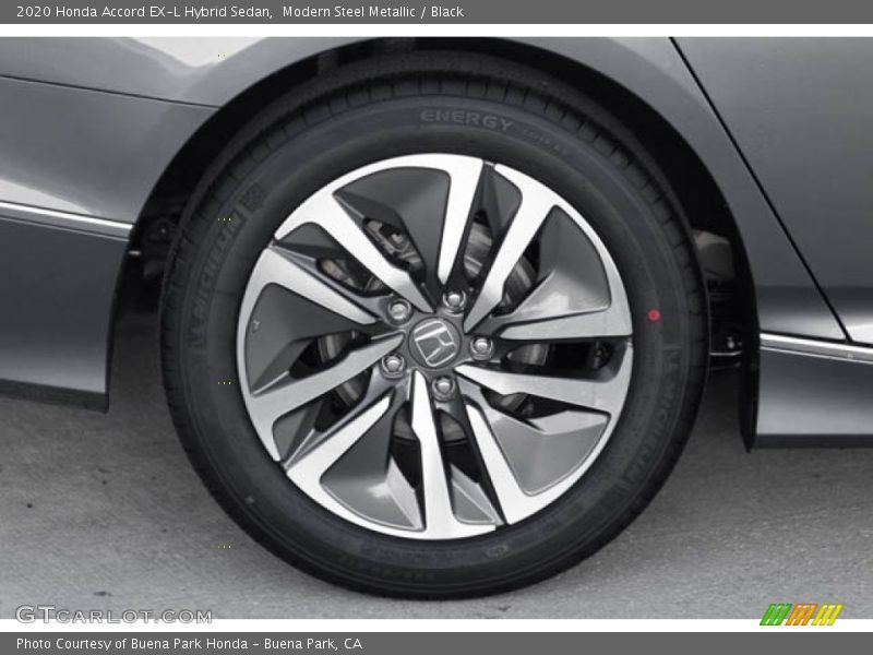 Modern Steel Metallic / Black 2020 Honda Accord EX-L Hybrid Sedan