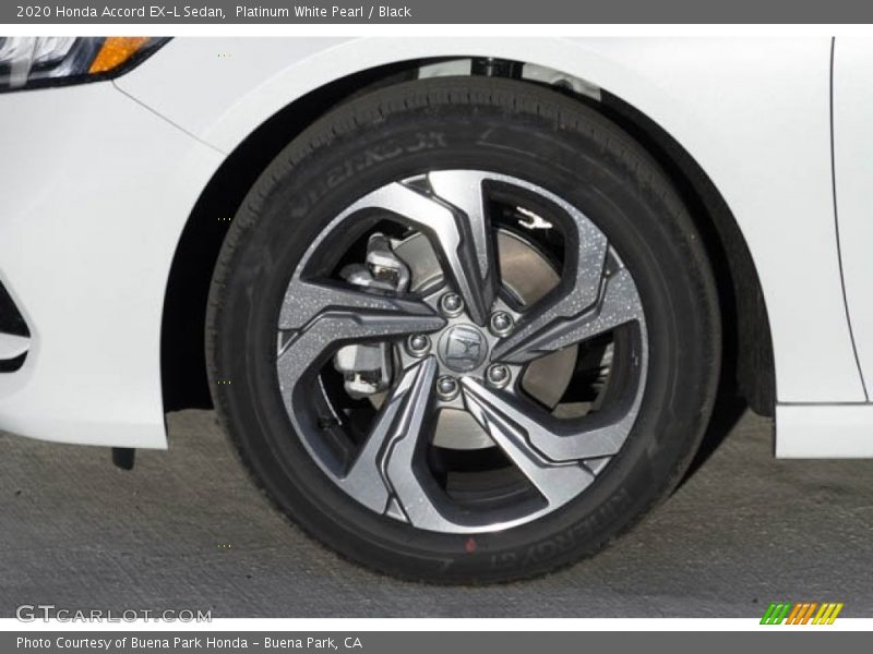 Platinum White Pearl / Black 2020 Honda Accord EX-L Sedan