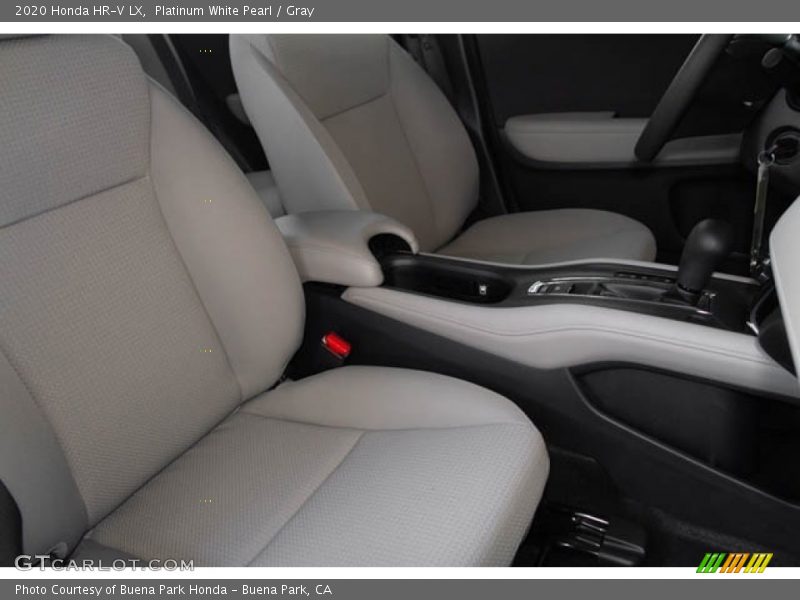 Platinum White Pearl / Gray 2020 Honda HR-V LX