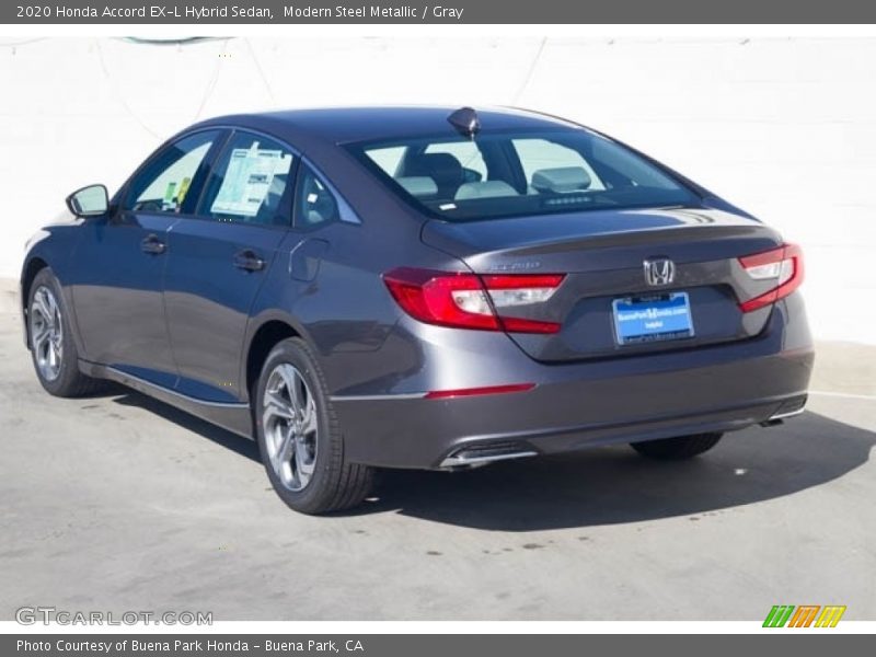 Modern Steel Metallic / Gray 2020 Honda Accord EX-L Hybrid Sedan