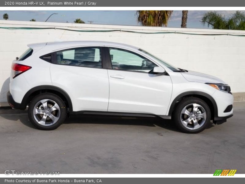 Platinum White Pearl / Gray 2020 Honda HR-V LX