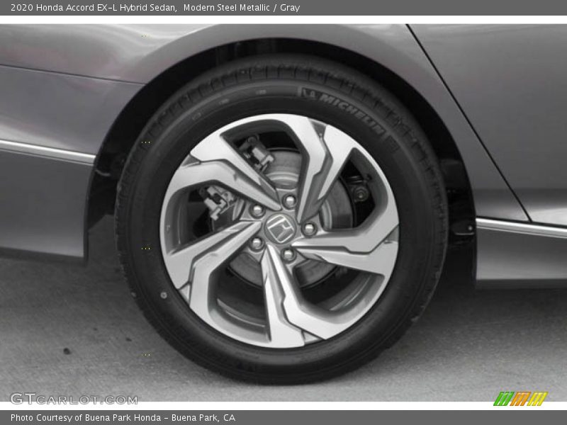 Modern Steel Metallic / Gray 2020 Honda Accord EX-L Hybrid Sedan