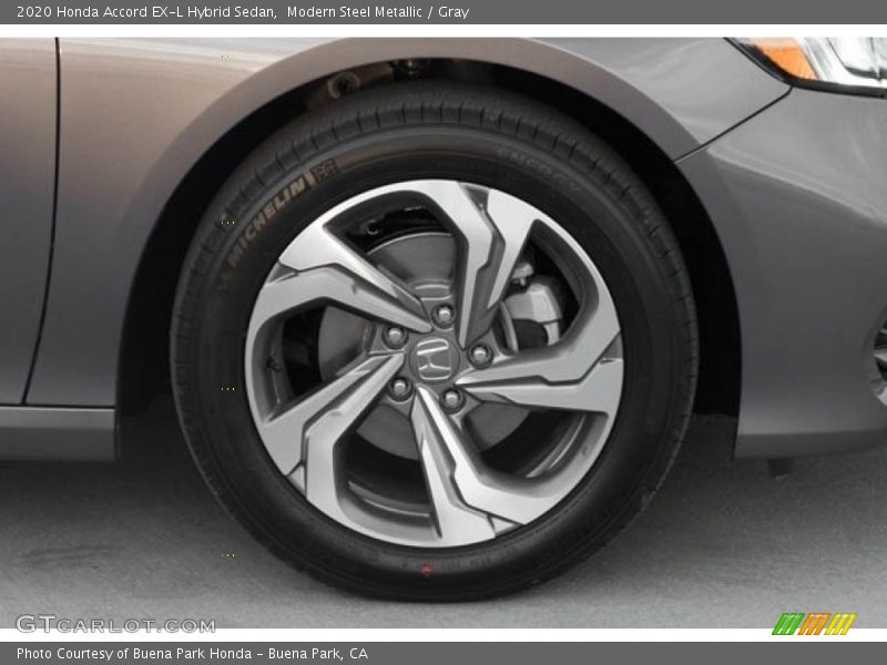 Modern Steel Metallic / Gray 2020 Honda Accord EX-L Hybrid Sedan