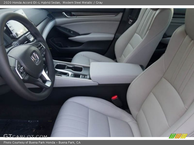 Modern Steel Metallic / Gray 2020 Honda Accord EX-L Hybrid Sedan