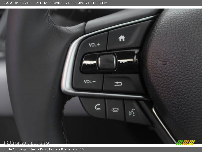 Modern Steel Metallic / Gray 2020 Honda Accord EX-L Hybrid Sedan