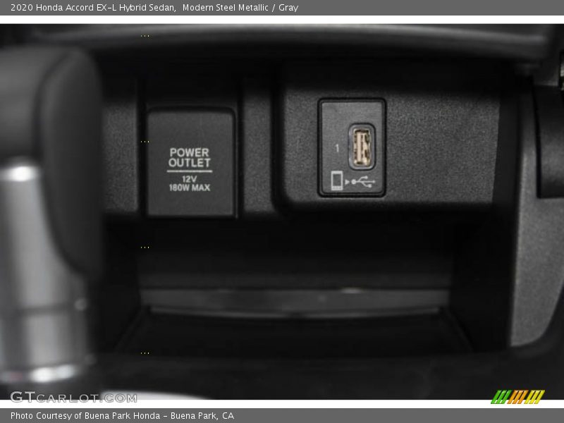 Modern Steel Metallic / Gray 2020 Honda Accord EX-L Hybrid Sedan