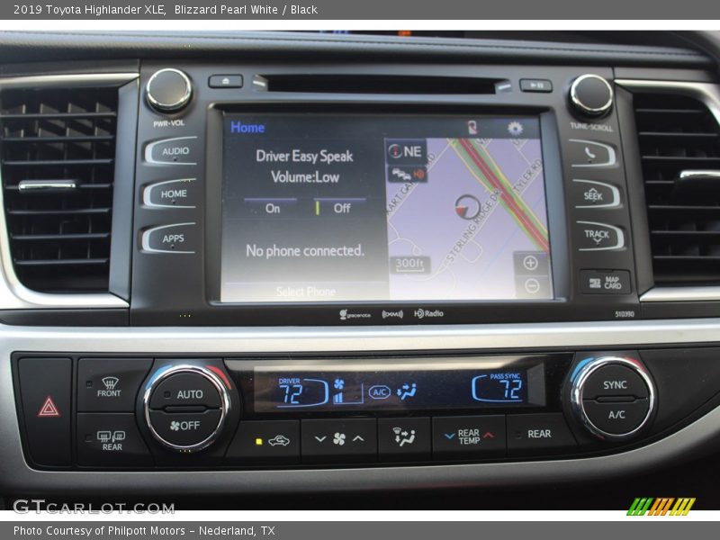 Blizzard Pearl White / Black 2019 Toyota Highlander XLE